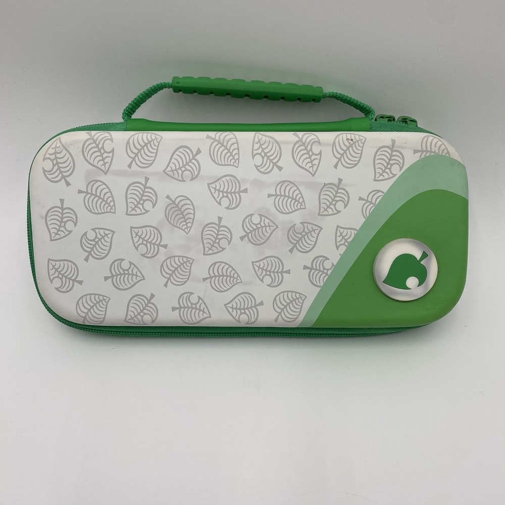 Nintendo Switch PowerA Case Protective Holds Games & Console VGC Green White